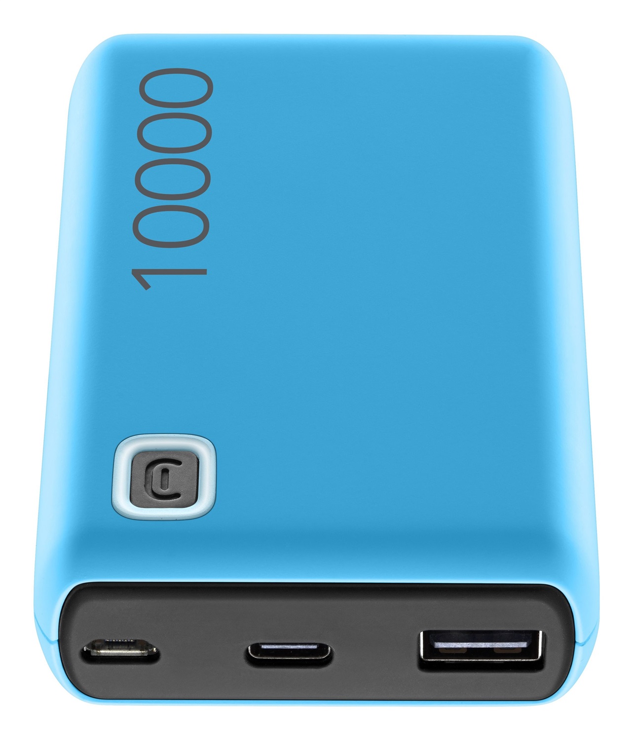 Cellularline Power Bank ESSENCE 10000mAh Blu - Caricabatterie Portatile con Polimeri di Litio, 12W, 2 Porte USB