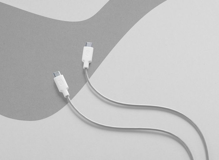 Cellularline Cavo di Ricarica e Dati USB-C a USB-C 1m Bianco