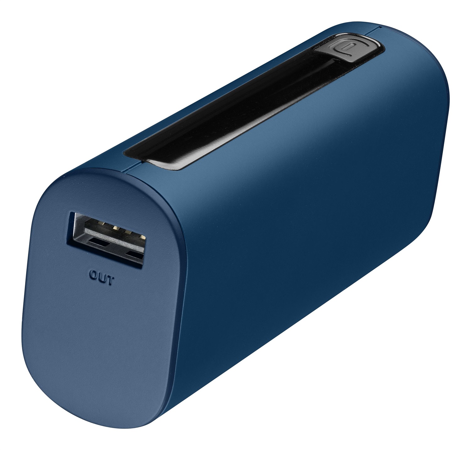 Cellularline Power Bank THUNDER 5000 - Caricabatterie Portatile Extra Compatto 5000 mAh, 12W, Porta USB-C, Colore Blu