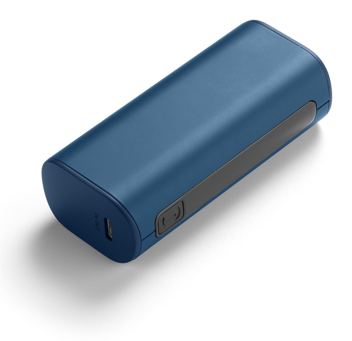 Cellularline Power Bank THUNDER 5000 - Caricabatterie Portatile Extra Compatto 5000 mAh, 12W, Porta USB-C, Colore Blu