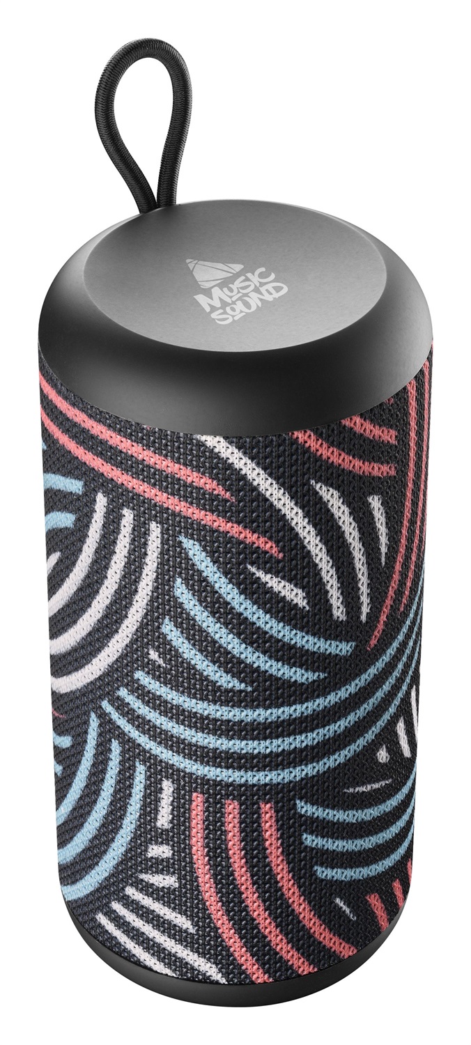 Music Sound Speaker Vertical Bluetooth 5.0 - 5 Watt, PlayTime 4 Ore, Ricarica 1,5 Ore, Entrate micro SD, USB e AUX, Design Fantasia Strisce