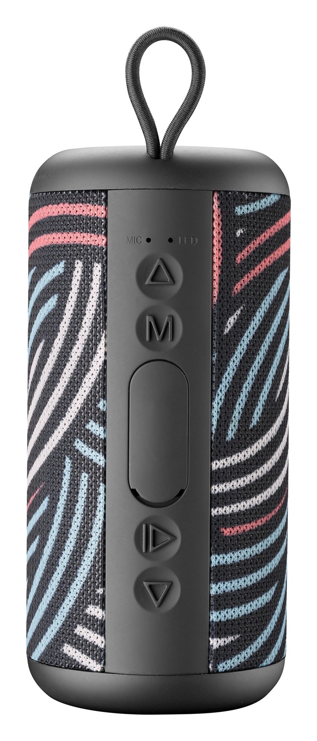 Music Sound Speaker Vertical Bluetooth 5.0 - 5 Watt, PlayTime 4 Ore, Ricarica 1,5 Ore, Entrate micro SD, USB e AUX, Design Fantasia Strisce