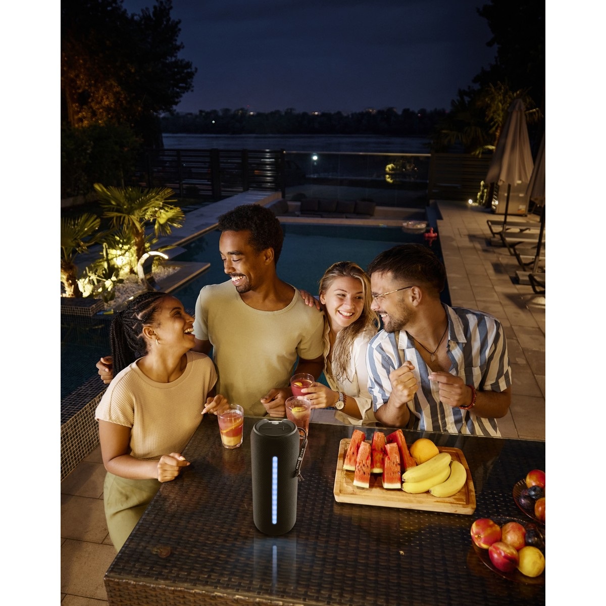 Cellular Line HYPE 20 - Speaker Bluetooth 20W, Design Compatto, Resistente all'Acqua IPX6