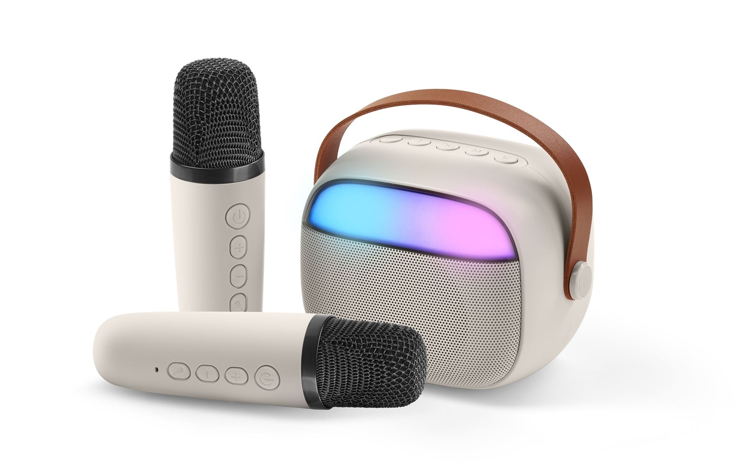 Cellularline Mini Karaoke Speaker Portatile Bianco 5W - Altoparlante Wireless con USB Tipo-C