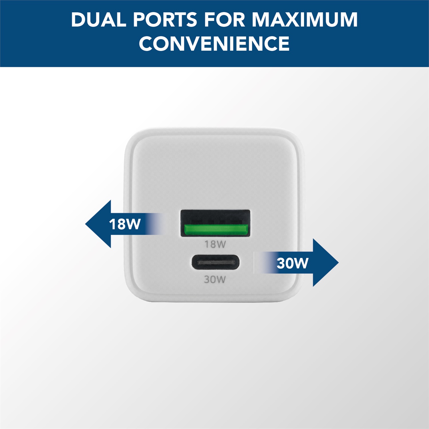 Cellularline - Caricabatterie Multipotenza 30W con Cavo USB-C incluso - Bianco