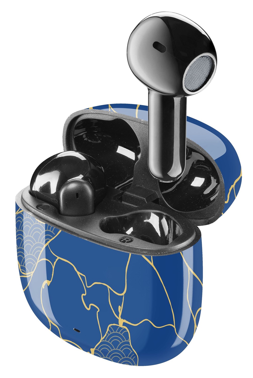 CELLULARLINE Auricolari Capsule Music Sound True Wireless - Bluetooth, Custodia di Ricarica, Microfono, Fino a 25 Ore di Ascolto