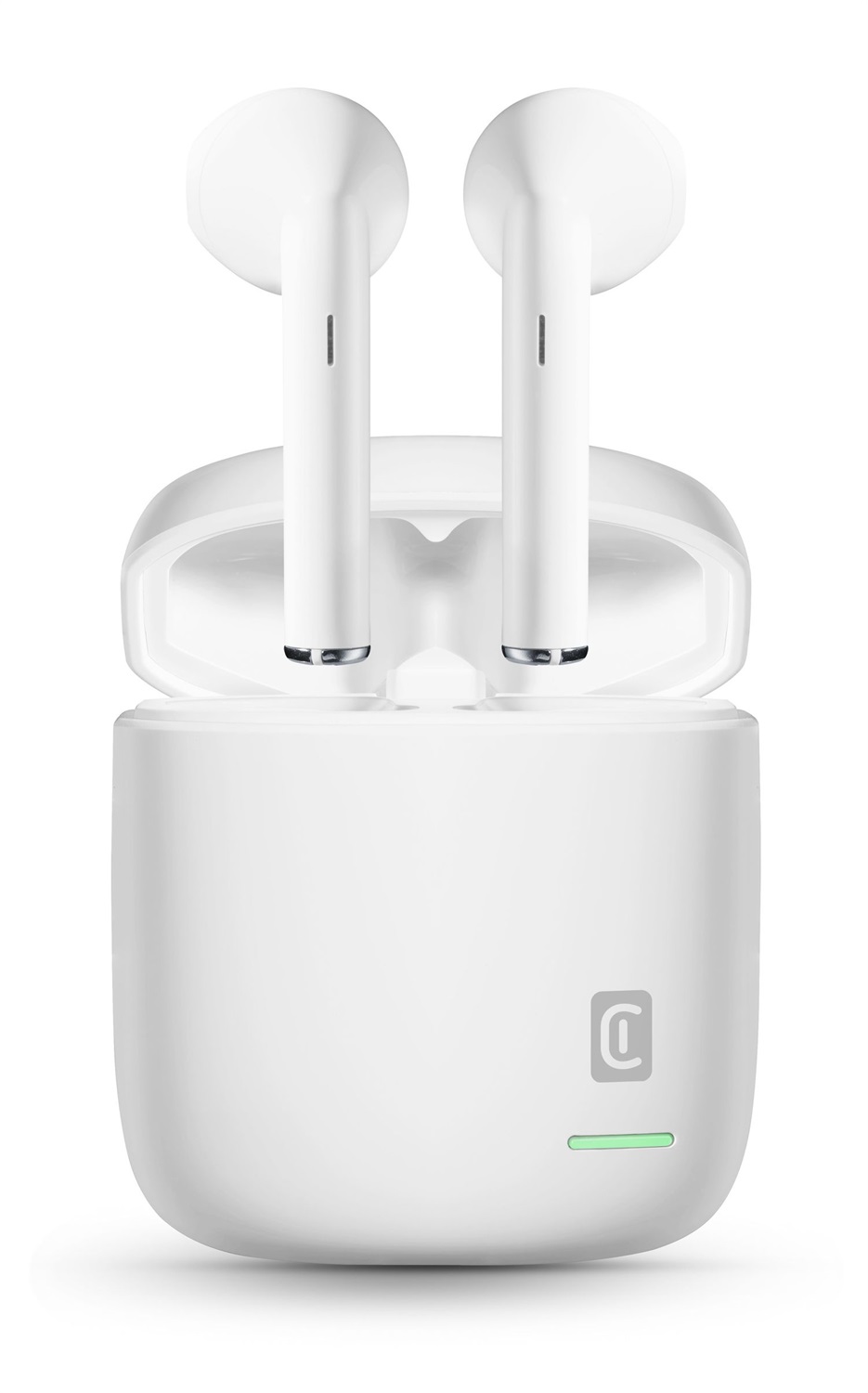 Cellularline LITE TWS Auricolari Bluetooth 5.0 True Wireless con Custodia di Ricarica, Audio Stereo, Durata 24h, Controlli Touch - Bianco