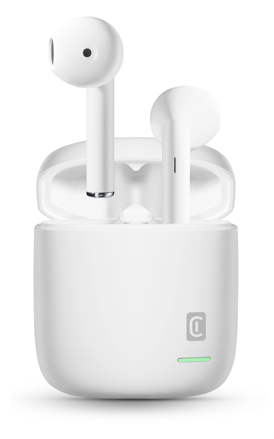 Cellularline LITE TWS Auricolari Bluetooth 5.0 True Wireless con Custodia di Ricarica, Audio Stereo, Durata 24h, Controlli Touch - Bianco