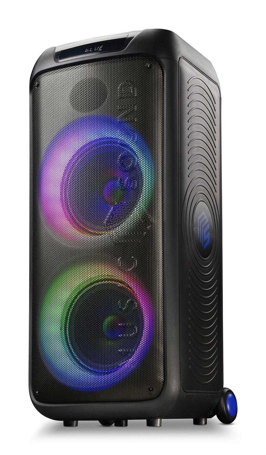 Cellularline Cassa Speaker Bluetooth Portatile 110W con Luci RGB, Maniglia e Ruote