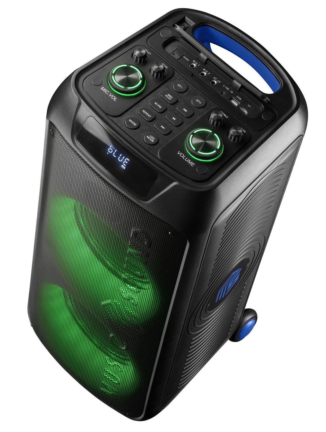 Cellularline Cassa Speaker Bluetooth Portatile 110W con Luci RGB, Maniglia e Ruote