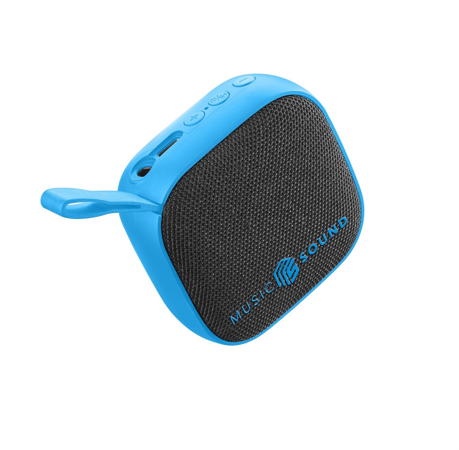 Music Sound MINI Speaker Bluetooth 3 WATT - Compatto e Portatile con Finiture in Tessuto Morbido - Autonomia di 4 Ore - Blu