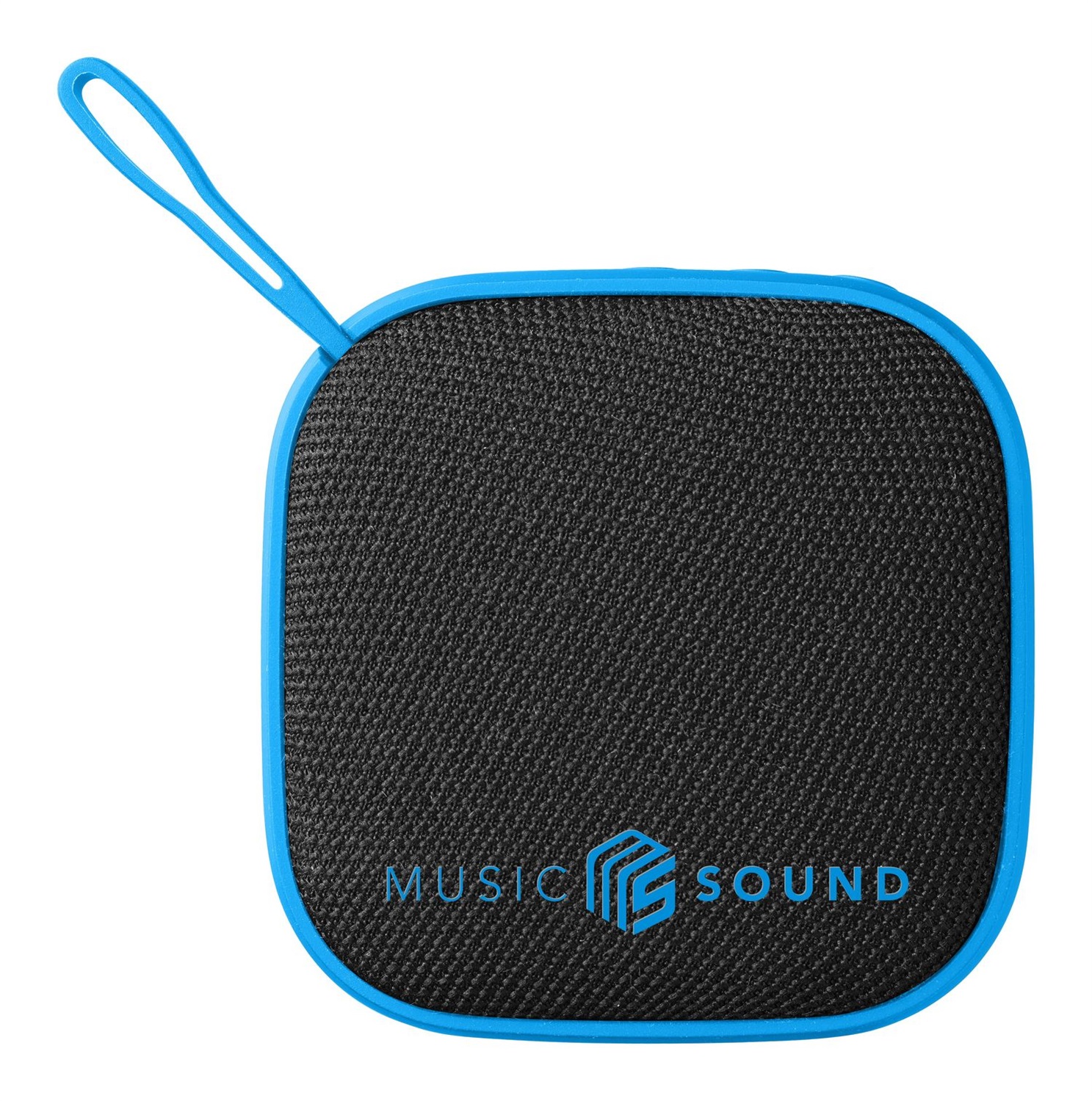 Music Sound MINI Speaker Bluetooth 3 WATT - Compatto e Portatile con Finiture in Tessuto Morbido - Autonomia di 4 Ore - Blu