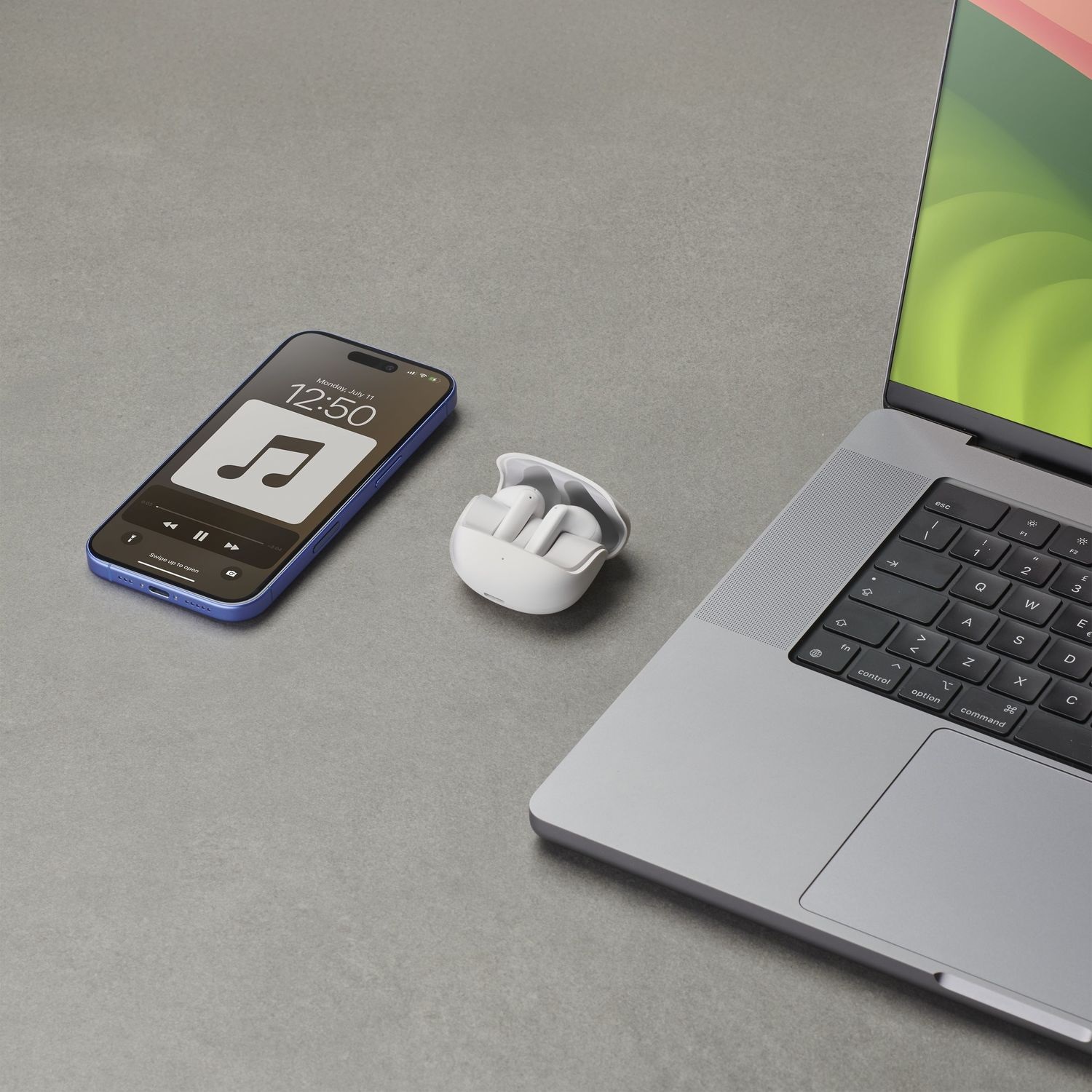 Cellularline Call Purely Auricolari Bluetooth con ENC, 4 Microfoni, 32 Ore di Autonomia, Connessione Multipoint, Design Easy Pick - Bianco