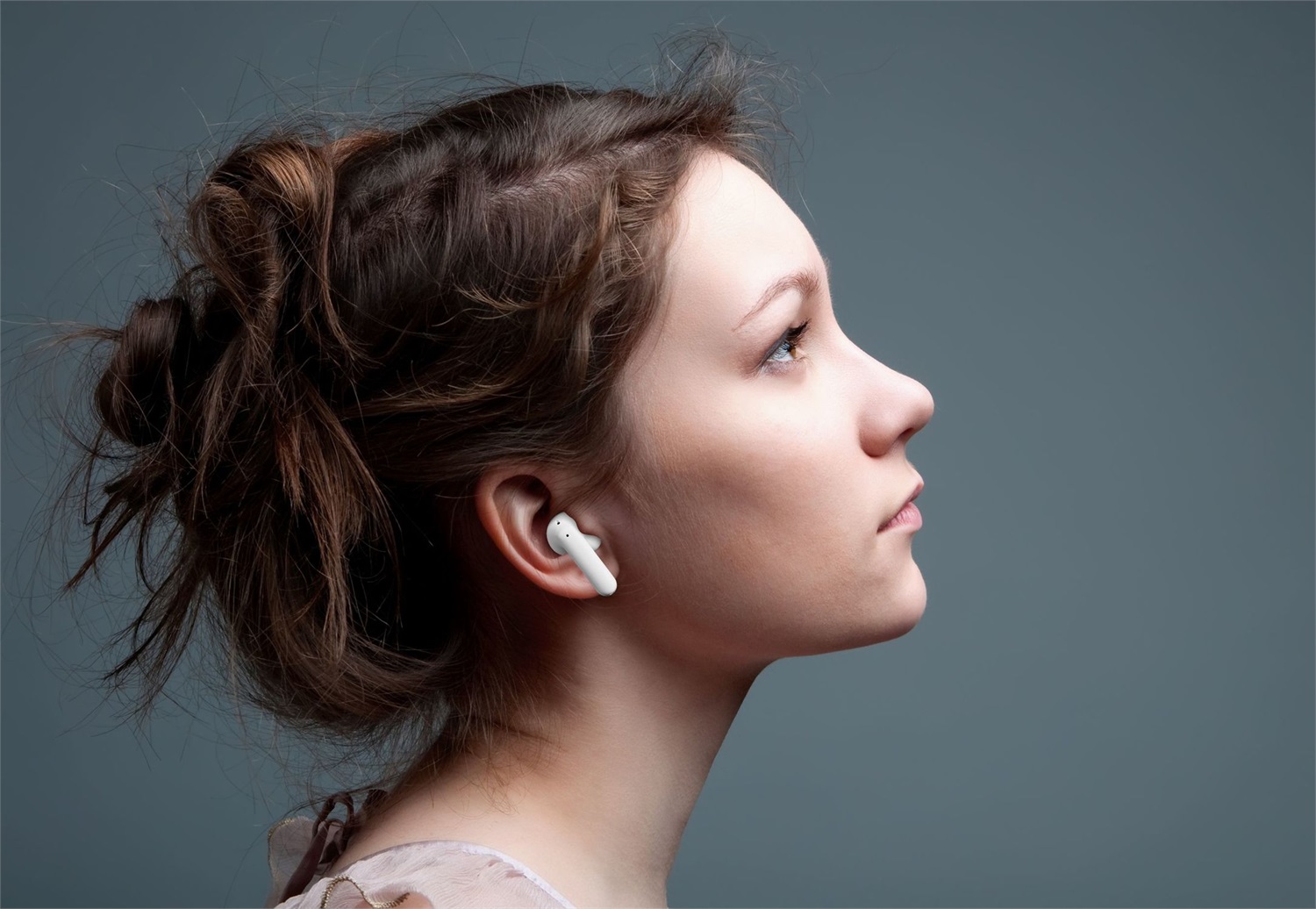 Cellularline CALL PURELY Auricolari Bluetooth Oro con 4 Microfoni e Cancellazione del Rumore Ambientale