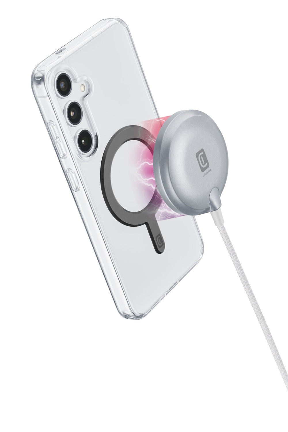 Cellularline Mag Qi2 Pad di Ricarica Wireless Magnetica 15W - Bianco