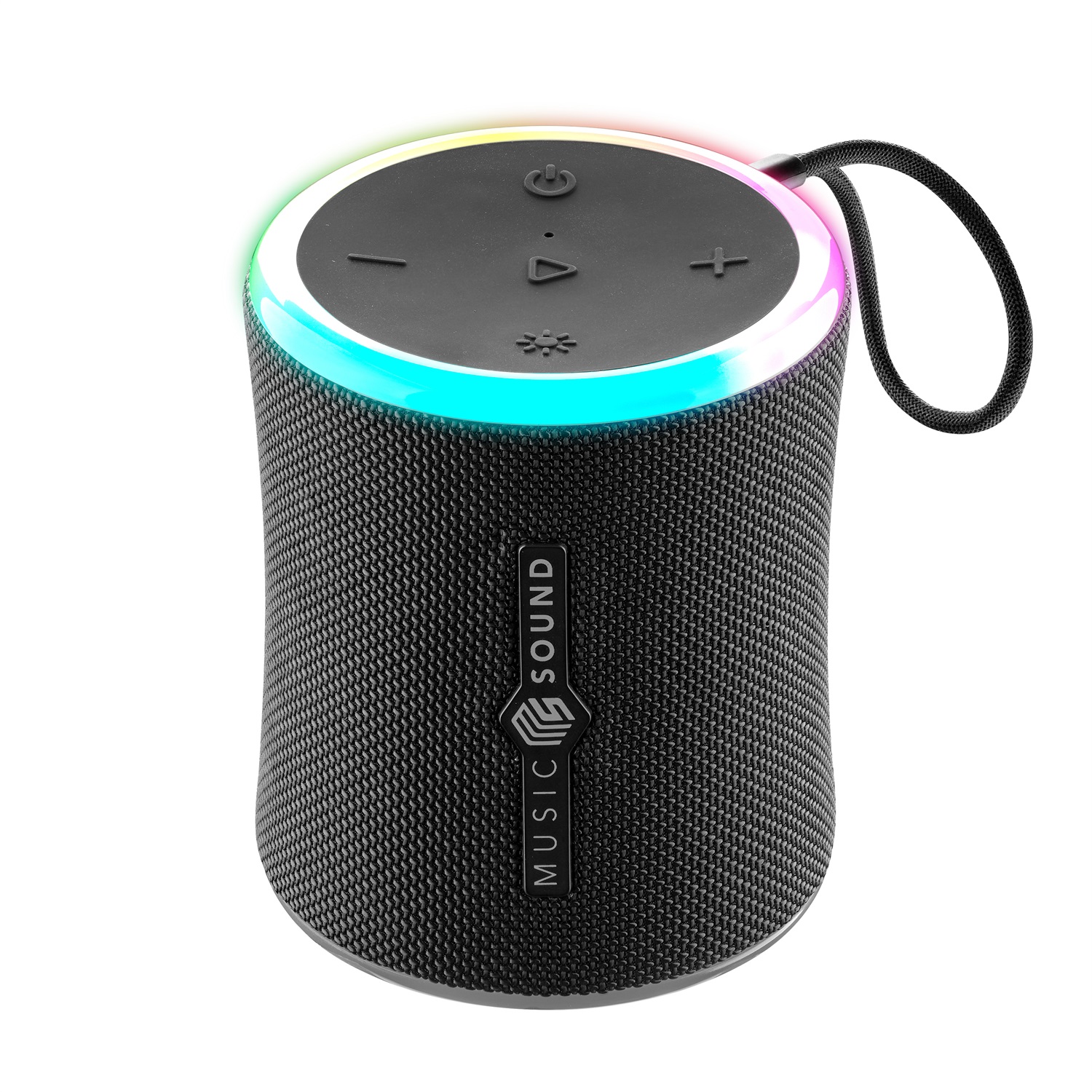 Music Sound AURA 10 - Speaker Bluetooth Portatile 10W con Resistenza IPX6 e Luci RGB