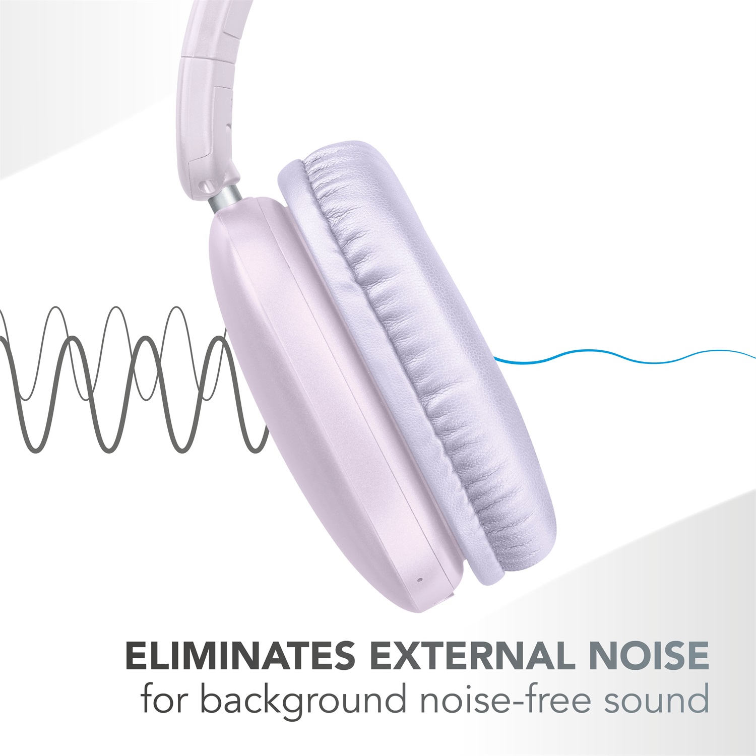 Music Sound MAXI3 Cuffie Wireless Over-ear con Cancellazione Attiva del Rumore, Audio Immersivo e Cristallino, Fino a 35 Ore di Autonomia, Compatibili con Tutti i Dispositivi, Ricarica USB-C, Viola
