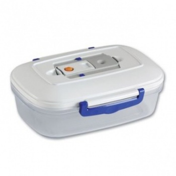 Magic Vac Contenitore Sottovuoto Ermetico 1 L Rettangolare in SAN Trasparente, Lavabile in Lavastoviglie, Made in Italy