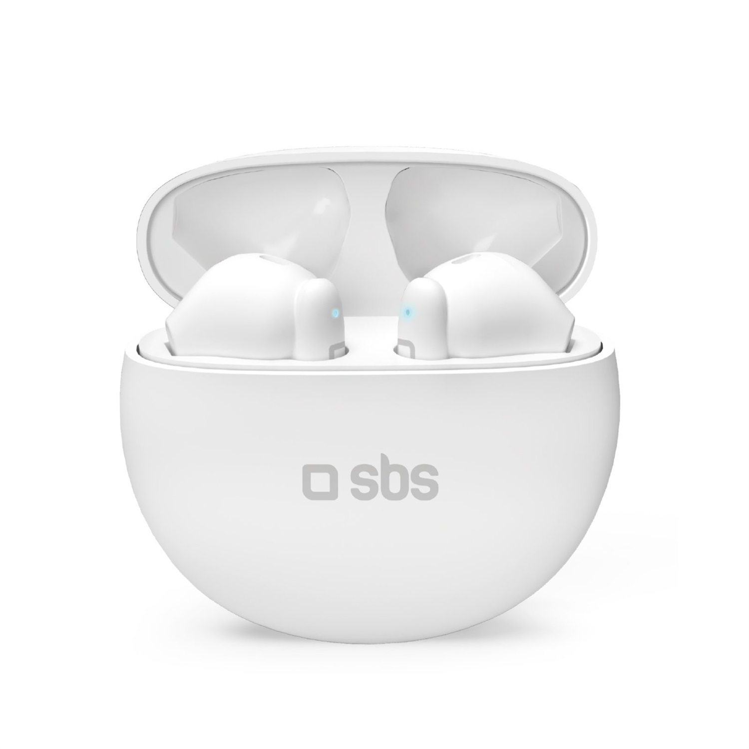SBS Twin Pure Drops - Cuffie Auricolari Semi In-Ear True Wireless Stereo con Microfono HD e Controlli Touch, Autonomia di 35 Ore