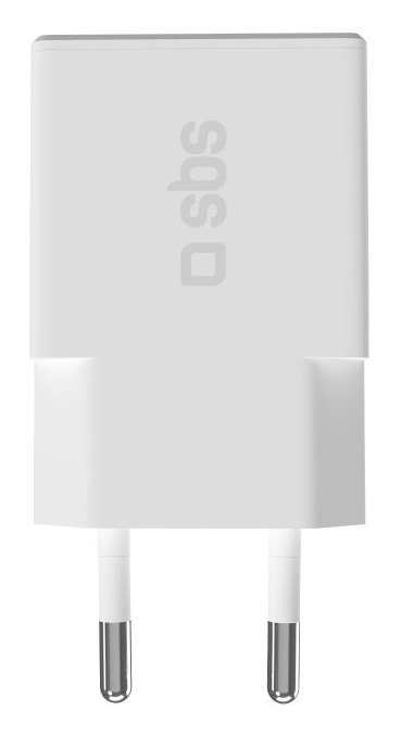 SBS TETRGAN1C30SLIM Caricabatterie USB-C 30W GaN Ricarica Rapida Design Ultrasottile Bianco