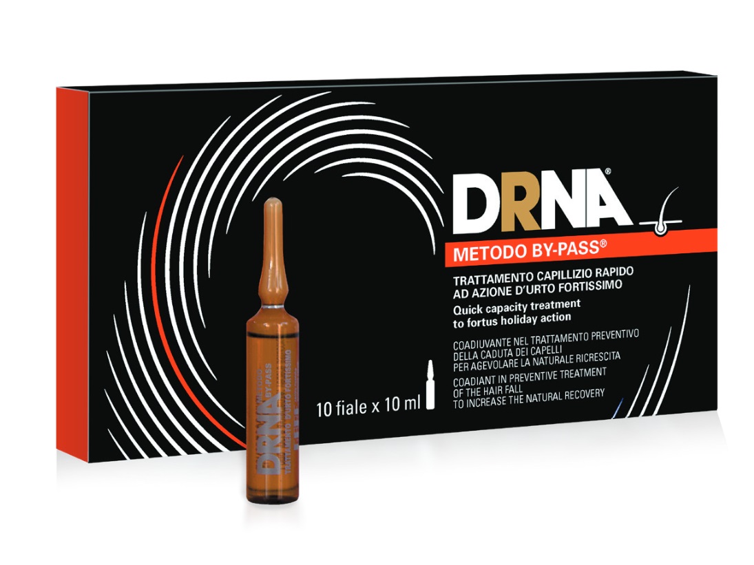 DRNA Fiale Metodo By-Pass Urto Fortissimo - 10 fiale x 10 ml, Unisex, Contro la perdita dei capelli