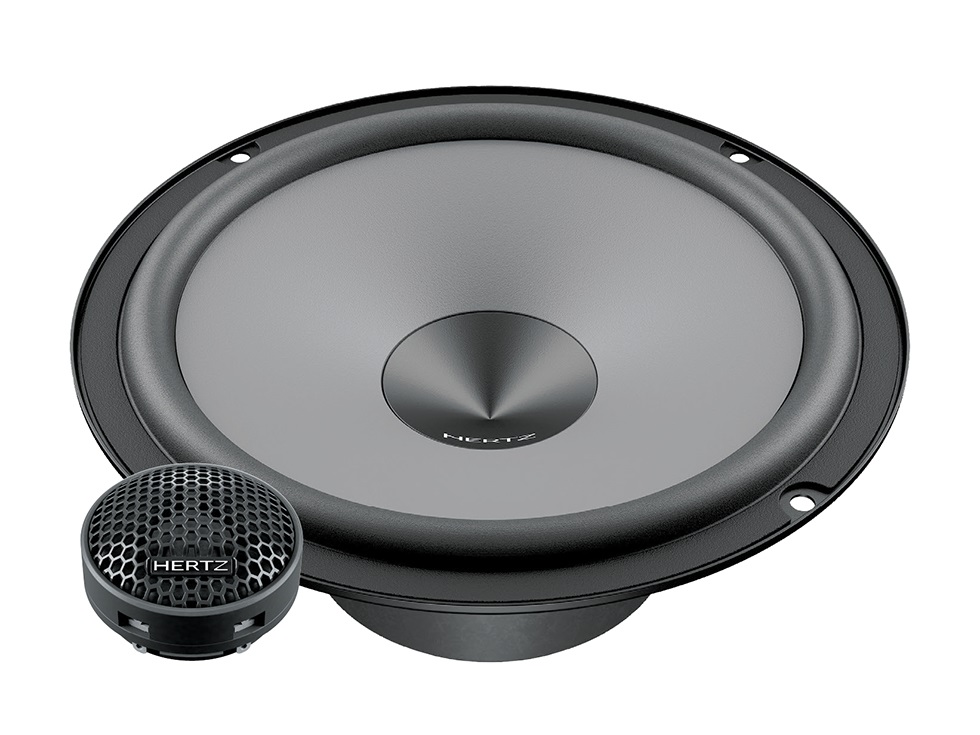 Hertz K 165 - Altoparlante auto 2-vie 165mm 300W (2 Woofer 2 Tweeter) con riproduzione brillante delle alte frequenze