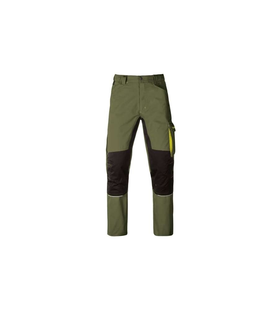 Kapriol Pantaloni da Lavoro Kavir Verde/Nero, Taglia L - Comodi, Durevoli e Impermeabili