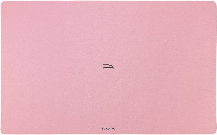 Tucano Desk Pad Maxitappeto da Scrivania in Neoprene Rosa 670x420mm - Protezione e Organizzazione per Computer