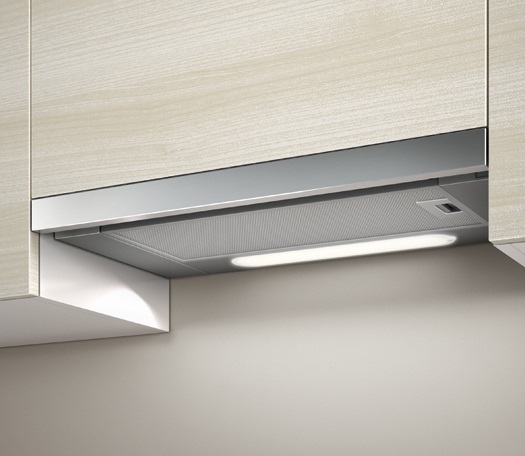 Elica ELITE14 LUX GRIX/A/60 Cappa da Incasso Aspirante 60 cm Argento e Acciaio Inox, Potenza 336 m³/h, 3 Velocità, Illuminazione Alogena