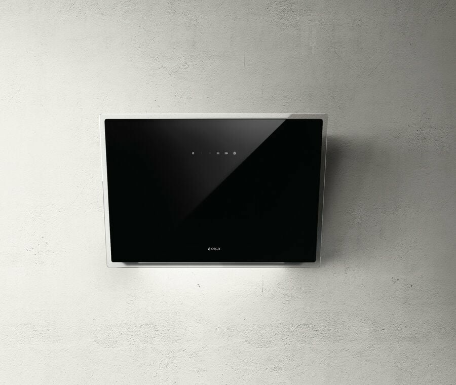 Elica Elle BL/F/80 Cappa Aspirante a Parete Nero 80 cm 650 m³/h Classe A