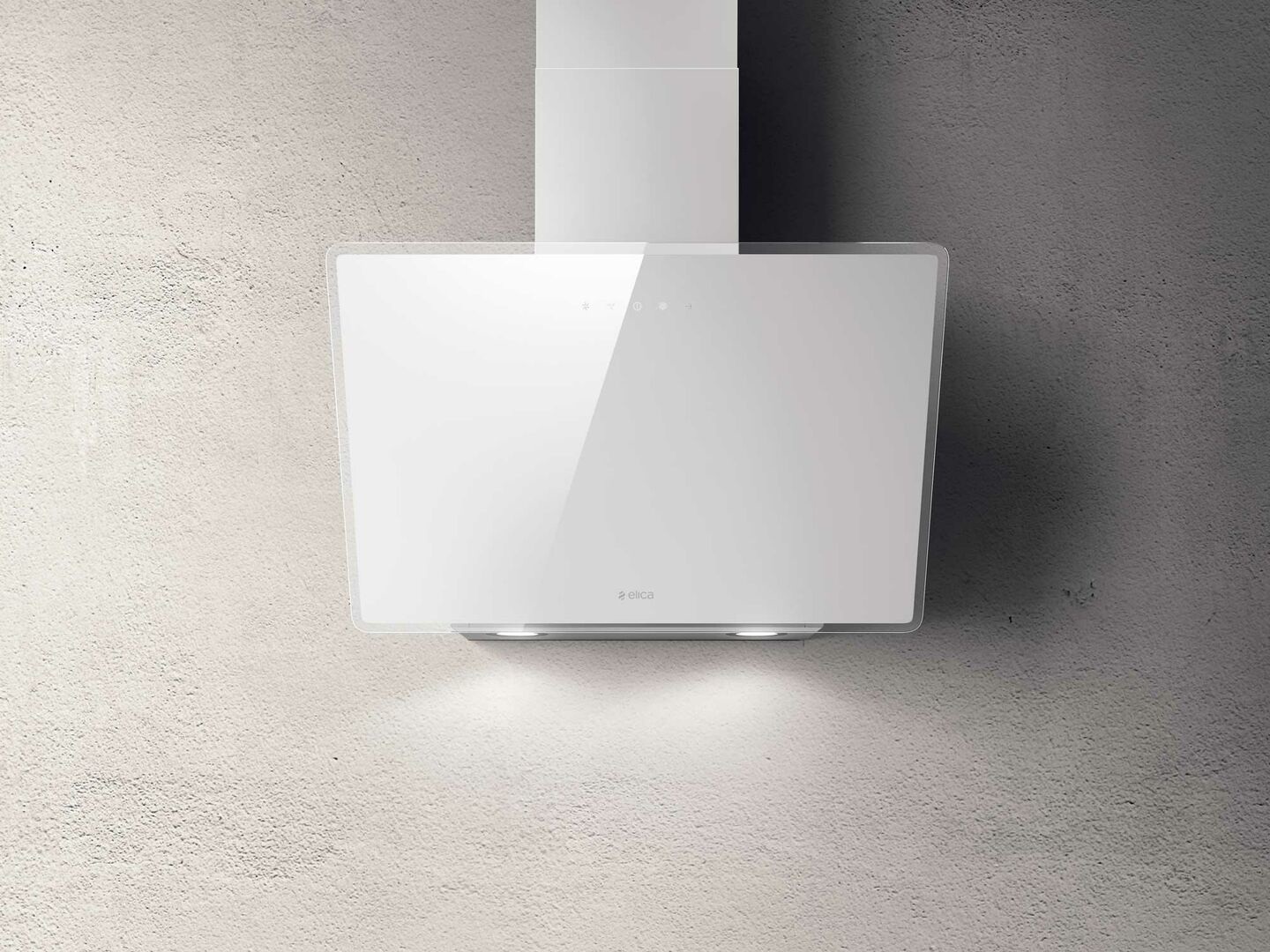 Elica Shire WH/A/90 Cappa aspirante a parete Bianco 650 m³/h
