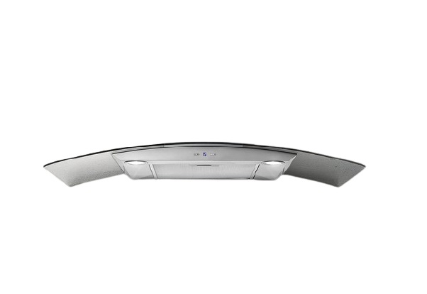 Elica PRF0150288 Cappa Aspirante a Parete 90 cm in Acciaio Inox e Vetro, 600 m³/h, Classe A, Illuminazione LED
