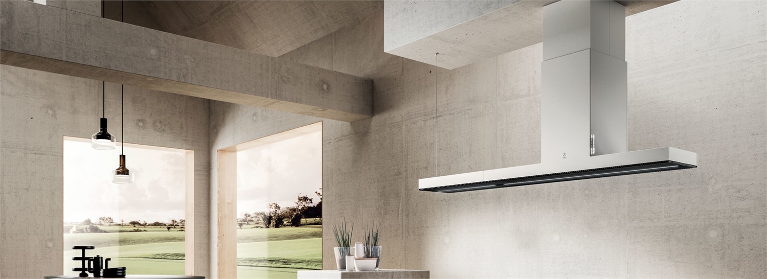 Elica HAIKU ISLAND BL/A/180 Cappa ad Isola 180 cm Classe A Vetro Nero 720 m³/h