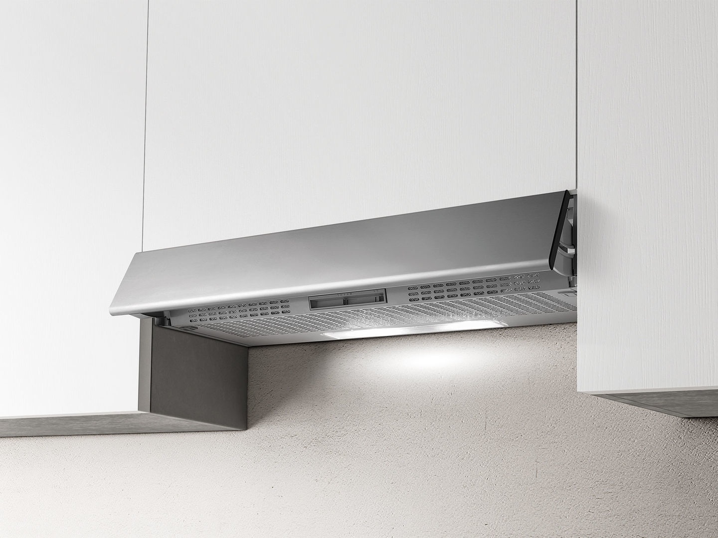 Elica PRF0154626 Cappa Sottopensile Estraibile 90 cm Grigio/Acciaio Inox 260 m³/h Classe D