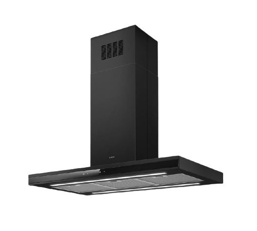Elica PRF0167316 Cappa Aspirante ad Isola 90 cm Nero - Potenza 770 m³/h, Emissione 69 dB, Controllo Touch