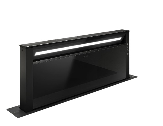 Elica PRF0162784 Cappa Aspirante Sospesa 90 cm Nero effetto Soft Touch Vetro Nero 750 m³/h