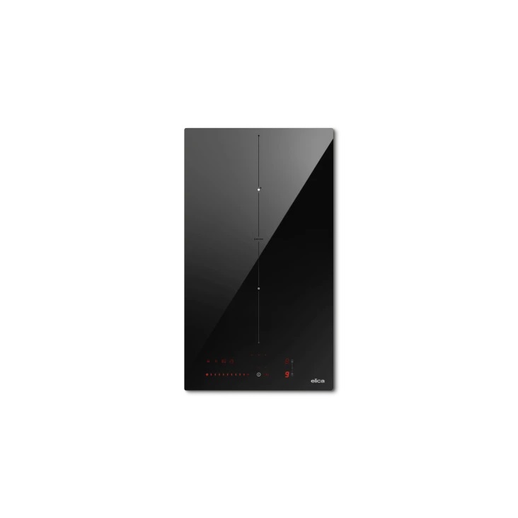 Elica Ratio 302 Plus Nero - Piano cottura a induzione 30 cm con 2 fornelli e funzione Bridge Zone