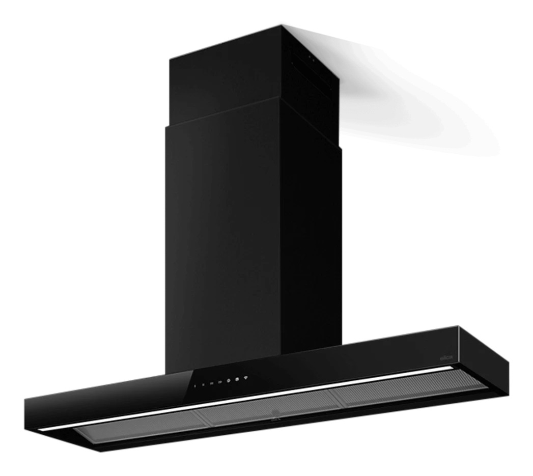 Elica Haiku Dry Island Cappa Aspirante a Isola 120 cm Nero A 680 m³/h Wi-Fi