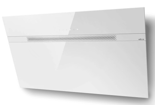 Elica Neat WH/A/80 - Cappa a Parete 80 cm in Vetro Bianco, A 690 m³/h, Wi-Fi