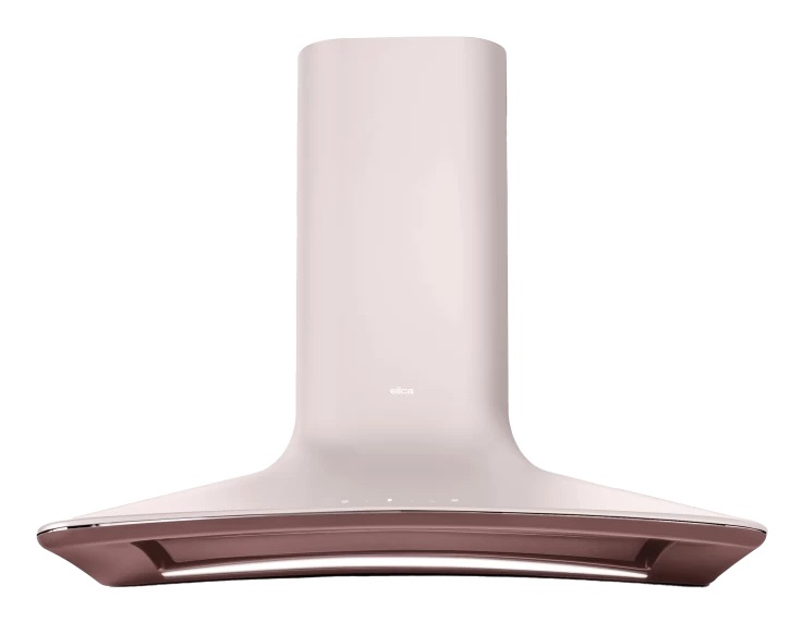 Elica SWEET EMBRACE/A/85 Cappa Aspirante a Parete Rosa 580 m³/h Classe A con Camino