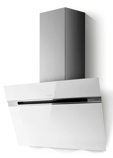 Elica Stripe WH/A/80 Cappa Aspirante a Parete 80 cm Vetro Bianco Wi-Fi 757 m³/h Classe B
