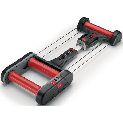 Elite Quick Motion - Rullo di Allenamento Pieghevole per Ciclisti con 3 Livelli di Resistenza Magnetica e Compatibilità per Bici da Strada e Mountain Bike