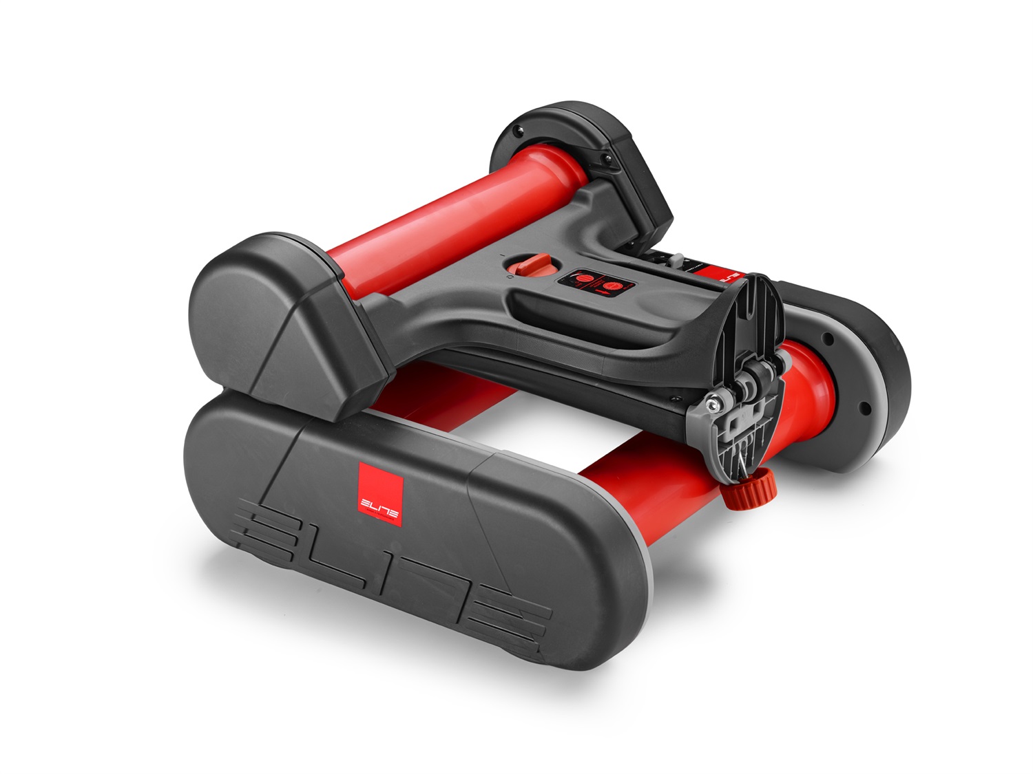 Elite Quick Motion - Rullo di Allenamento Pieghevole per Ciclisti con 3 Livelli di Resistenza Magnetica e Compatibilità per Bici da Strada e Mountain Bike