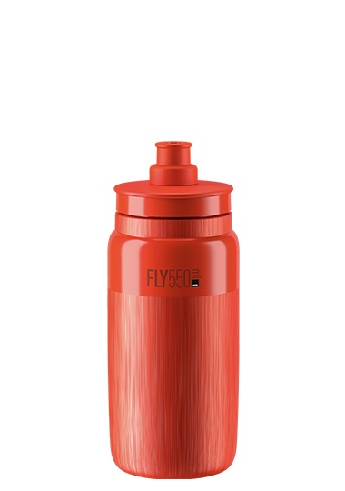 Elite Fly Tex Borraccia Ciclismo 550 ml - Rosso, Ultraleggera, Senza BPA, Chiusura Ergonomica