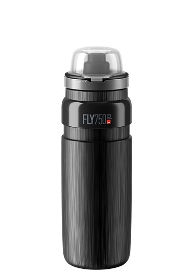 Elite Borraccia Fly Tex MTB 750 ml - Plastica Leggera Nero con Tappo a Vite