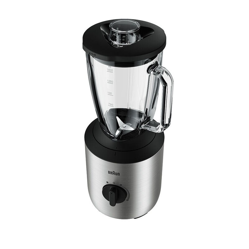 Braun SIJB 3272 SI Frullatore da Tavolo 1,5 L 800 W in Acciaio Inossidabile con 2 Bottiglie Smoothie2Go