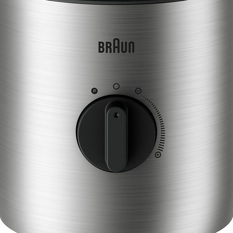 Braun SIJB 3272 SI Frullatore da Tavolo 1,5 L 800 W in Acciaio Inossidabile con 2 Bottiglie Smoothie2Go