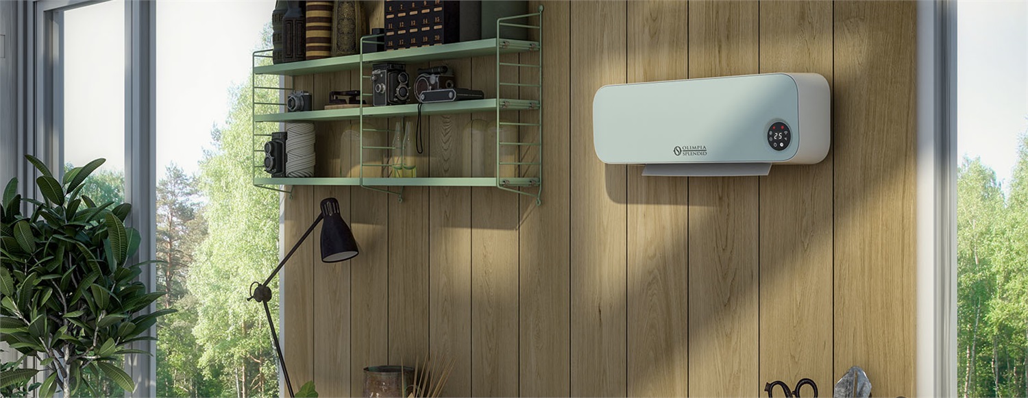 Olimpia Splendid Caldo Sky B WiFi - Termoventilatore Ceramico a Parete 2000 W con Controllo Vocale e Termostato