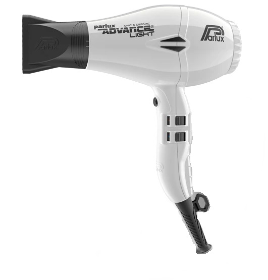 Parlux Advance Asciugacapelli Professionale 2200 W Ionic & Ceramic Bianco - Fino a 2500 Ore di Durata