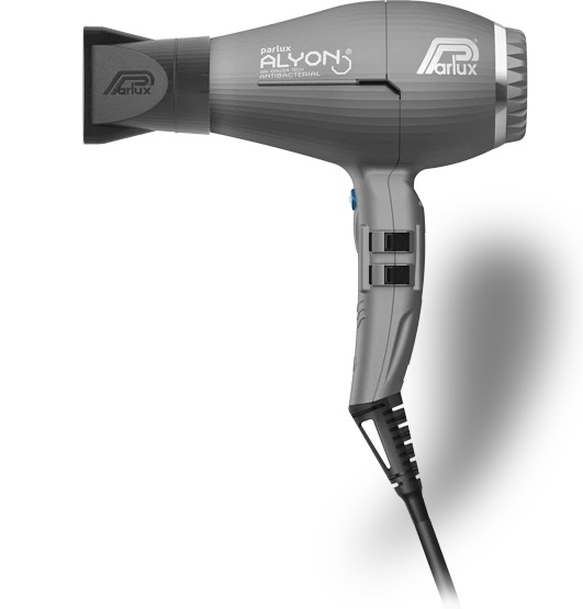 Parlux Alyon Asciugacapelli Professionale 2250 W con Design Ergonomico e Tecnologia Air Ionizer - Grafite Opaco